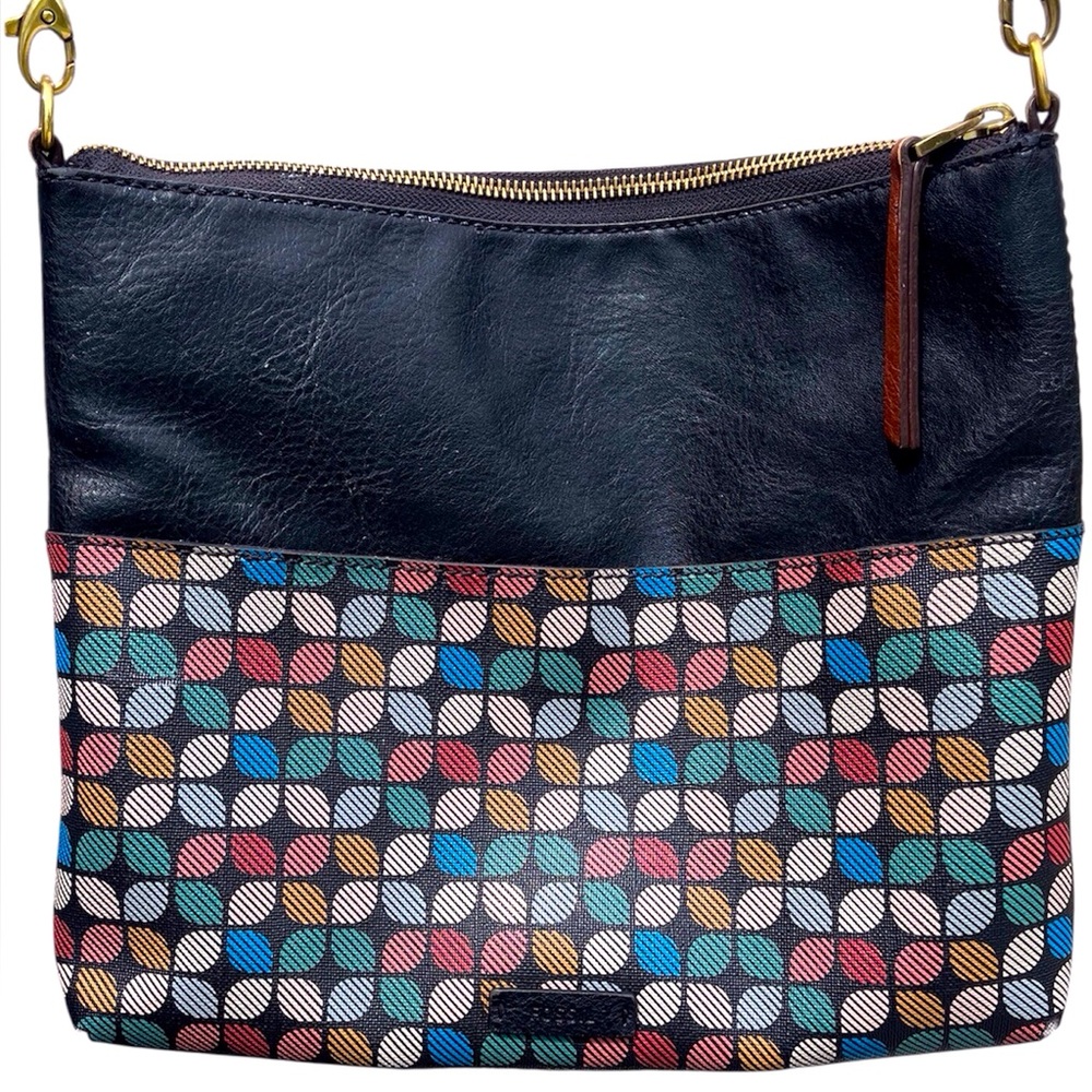 Stylish FOSSIL Multicolor Crossbody Bag